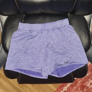 Nike Women's Heathered Purple Athletic Shorts